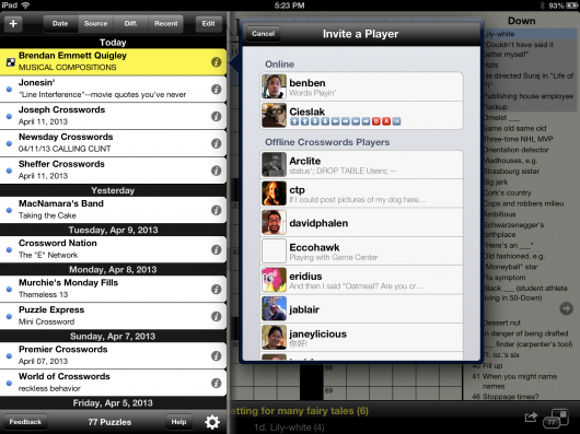 3. Friends List iPad