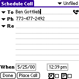 Call Tracker for Palm OS