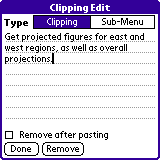 Clipper for Palm OS