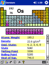 Periodic Table for Pocket PC