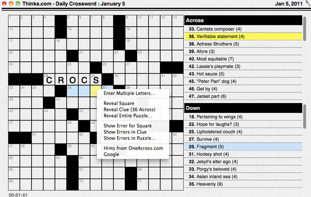 Stand Alone Inc Handheld Software Crosswords for Mac Product Page