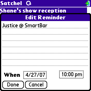 Reminder Editor